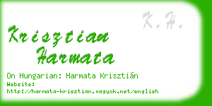 krisztian harmata business card